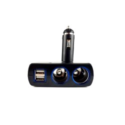 Разклонител за запалкаа на автомобил с 2 гнезда