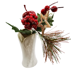 Декоративен Коледен букет със звезда