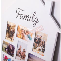 Рамка за 12 снимки КЪЩА FAMILY