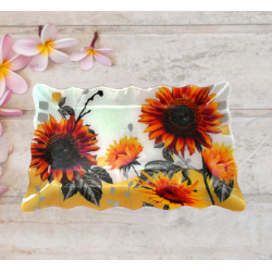 Стъклено къдраво плато - Слънчоглед