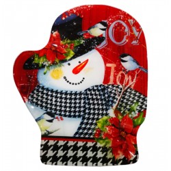 Стъклено Коледно плато ръкавичка