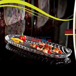 Стъклено плато за риба и шишчета