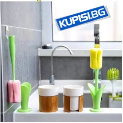 Гъба за миене на чаши във формата на цвете