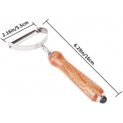 Белачка за плодове и зеленчуци с дървена дръжка