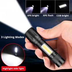 Фенерче с Акумулаторна батерия Алуминиев корпус