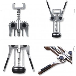 Метален Тирбушон с лостов механизъм и отварачка Метален Тирбушон с лостов механизъм и отварачка