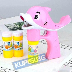 Светещ , музикален пистолет за мехурени балони Рибка