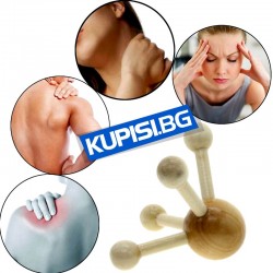 Дървен масажор Октопод