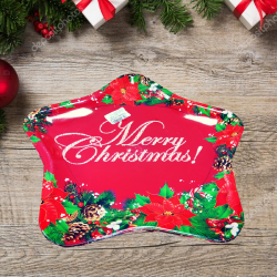 Коледен поднос с формата на звезда