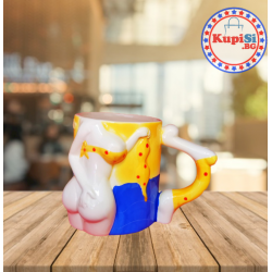 РЕЛЕФНА ЧАША ЗА ПОДАРЪК С ЖЕНСКО ТЯЛО