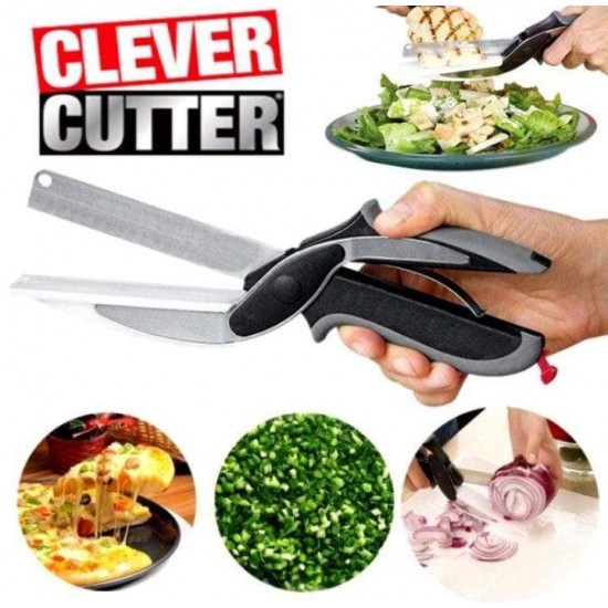 Ножица с нож и вградена дъска Clever Cutter