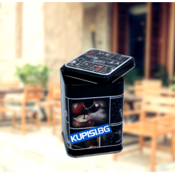 Метална кутия за кафе с капак