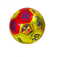 КОЖЕНА ФУТБОЛНА ТОПКА НА БАРСЕЛОНА С ПОДПИСИ НА ИГРАЧИТЕ