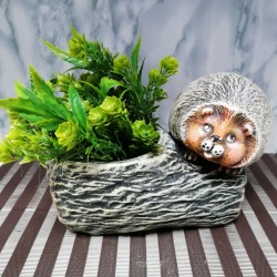 Керамична саксия пънче с таралеж