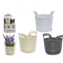 Кашпа дантела с дръжки