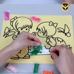 Пясъчни картини за оцветяване