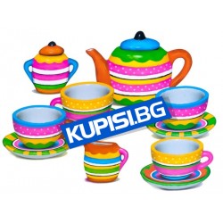 Детска настолна игра за Оцветяване на чаен сервиз