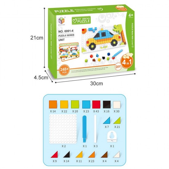 Играчка мозайка 4в1 - 248 части 