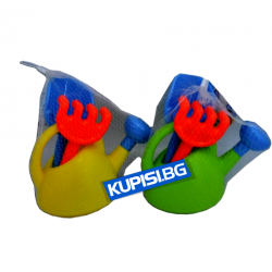 ПЛАЖНА ИГРАЧКА ОТ ПЛАСТМАСА, ЛЕКА С 2 АКСЕСОАРА 22Х15 СМ.