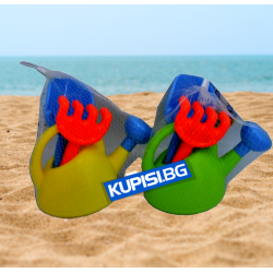 ПЛАЖНА ИГРАЧКА ОТ ПЛАСТМАСА, ЛЕКА С 2 АКСЕСОАРА 22Х15 СМ.