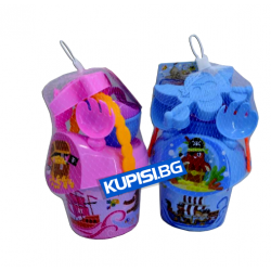 КОФИЧКА ЗА ПЯСЪК С АКСЕСОАРИ ЗА ИГРА