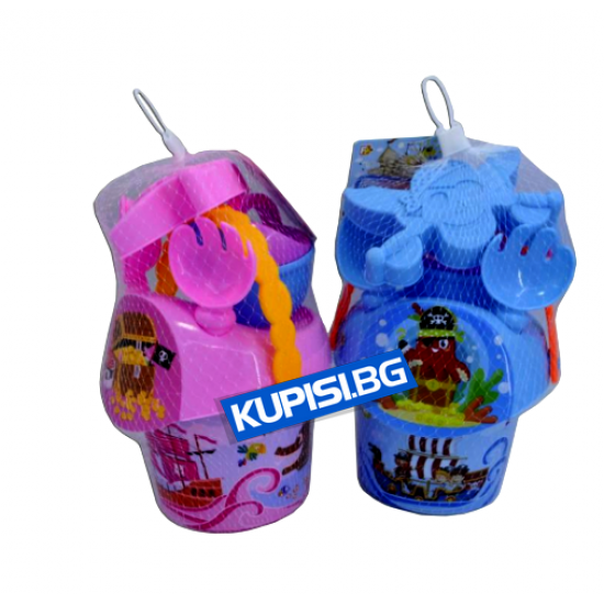 КОФИЧКА ЗА ПЯСЪК С АКСЕСОАРИ ЗА ИГРА