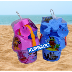 КОФИЧКА ЗА ПЯСЪК С АКСЕСОАРИ ЗА ИГРА