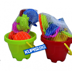 КОФИЧКА ЗА ПЯСЪК С 4 АКСЕСОАРА, СИТО И ЛЕЙКА