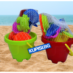 КОФИЧКА ЗА ПЯСЪК С 4 АКСЕСОАРА, СИТО И ЛЕЙКА