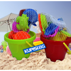 КОФИЧКА ЗА ПЯСЪК С 4 АКСЕСОАРА, СИТО И ЛЕЙКА