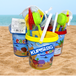 КОФИЧКА ЗА ПЯСЪК С КАРТИНКА , 4 АКСЕСОАРА И ЛЕЙКА