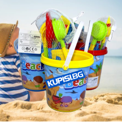 КОФИЧКА ЗА ПЯСЪК С КАРТИНКА , 4 АКСЕСОАРА И ЛЕЙКА