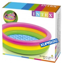 Надуваем басейн с 3 ринга – 86 х 25 см