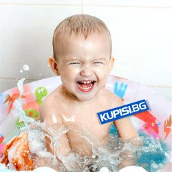 Надуваем бебешки басейн с динозаври