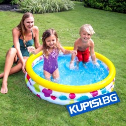 Надуваем басейн с 3 ринга – 147 x 33 см