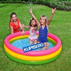 Надуваем басейн с 3 ринга – 86 х 25 см