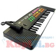 Детско музикално пиано с 8 различни тембъра и ритми и 37 клавиша 