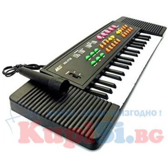 Детско музикално пиано с 8 различни тембъра и ритми и 37 клавиша 