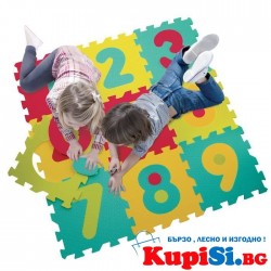 Детски мек пъзел за под с цифри