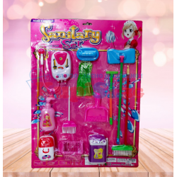 Детски домакински сет за почистване на картон