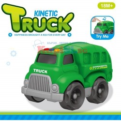 Детски зелен камион за боклук със звук и светлина