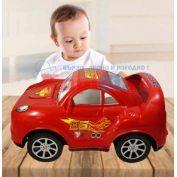 Голяма детска пластмасова кола Маккуин