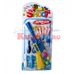 Пушка с меки патрони , топчета и кегли