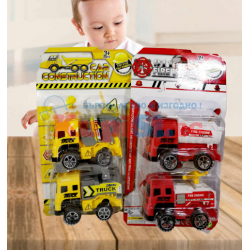 Малки детски пожарни и строителни камиони