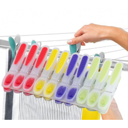 Силиконови щипки за простиране на пране 10 броя