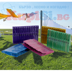 Щипки за пране крокодил 12 броя