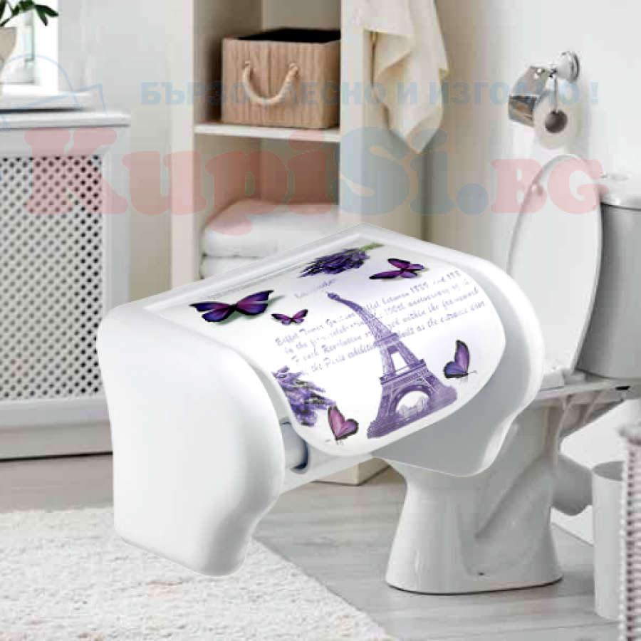 Поставка за тоалетна хартия с Айфеловата кула