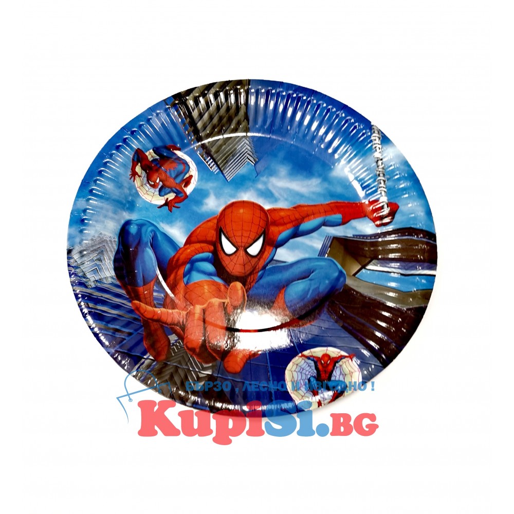 Детски парти чинийки 10 броя  Спайдърмен "Spiderman"