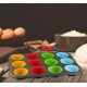 Метална форма за мъфини със силиконови формички