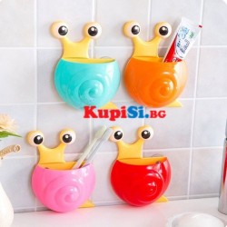 Поставка за четки за зъби - Охлюв